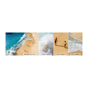 Fotótapéta Minta Öntapadós Deluxe Sticker - Aztán a nap, a tengerpart... - Strand, Óceán partján, Tenger - 100x30 cm