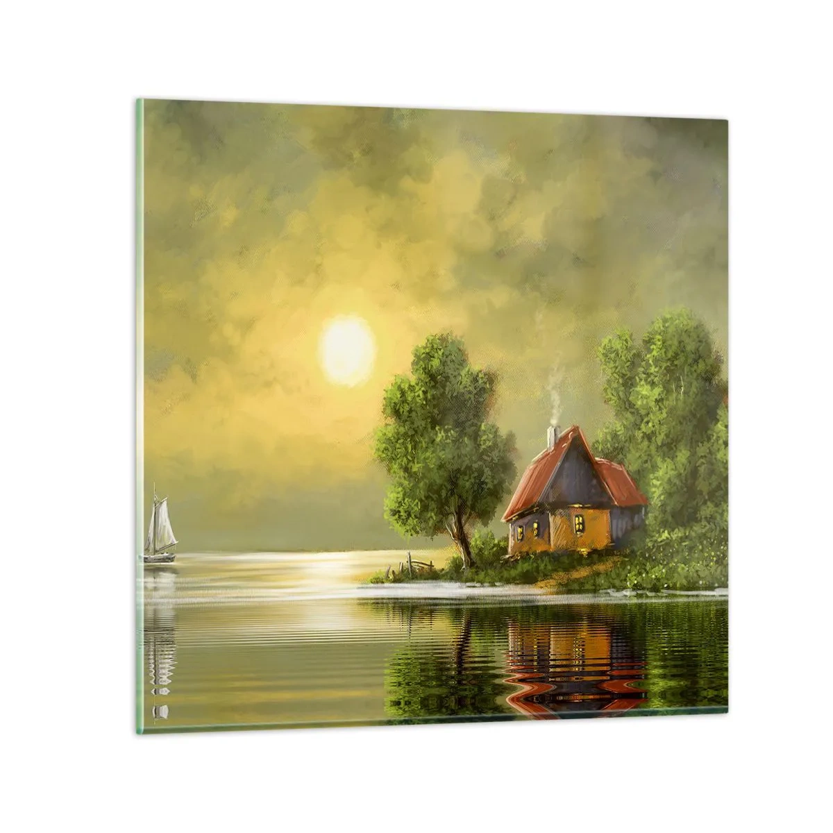 Üveg kép - Gyönyörű, mint egy képen - 70x70 cm