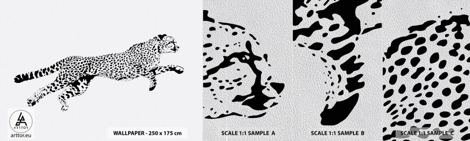 Fotótapéta Minta Premium Sand - A leggyorsabb a Földön - Állatok, gepárd, Vadmacska - 100x30 cm