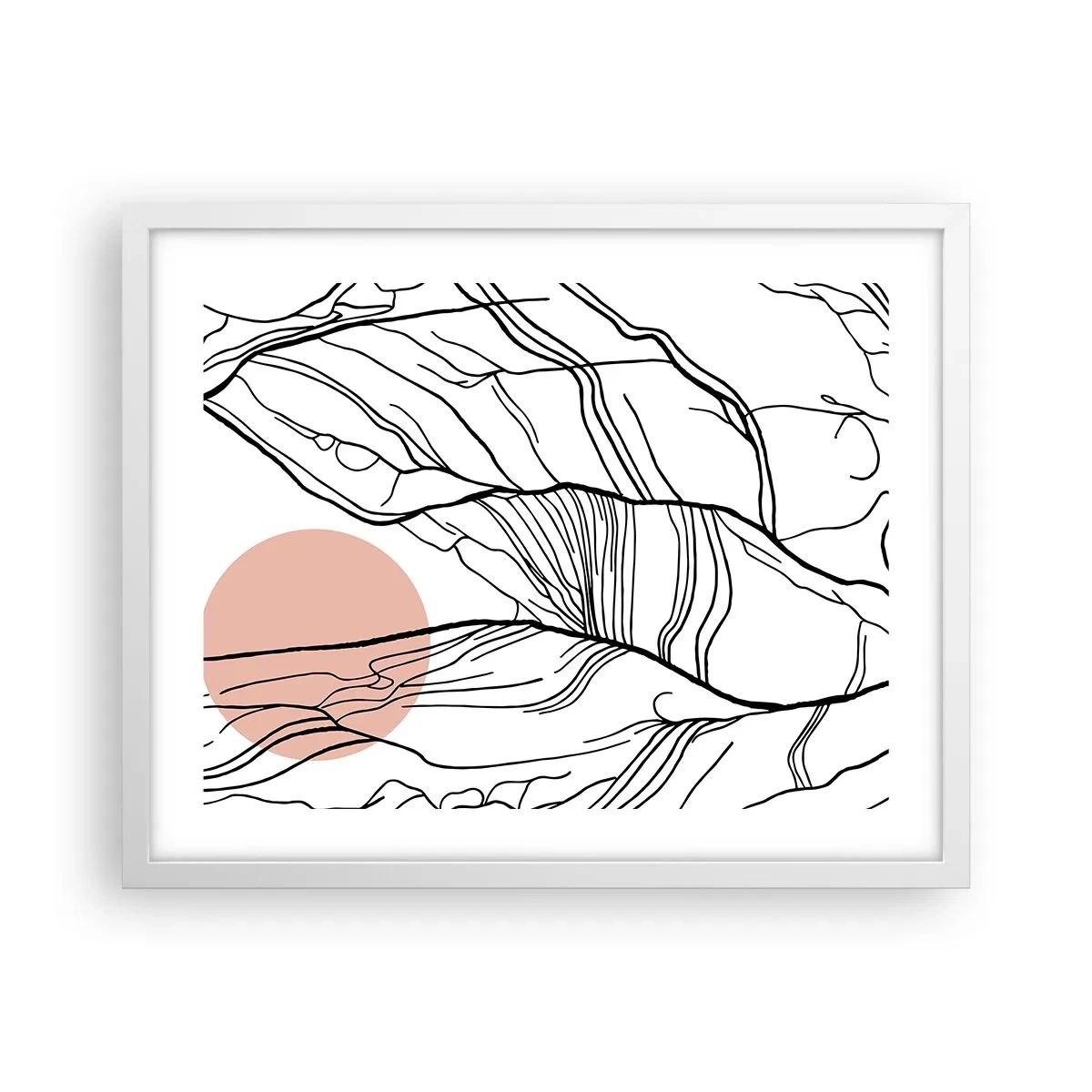 Poszter fekete keretben - Gallyak hálójában - 50x40 cm