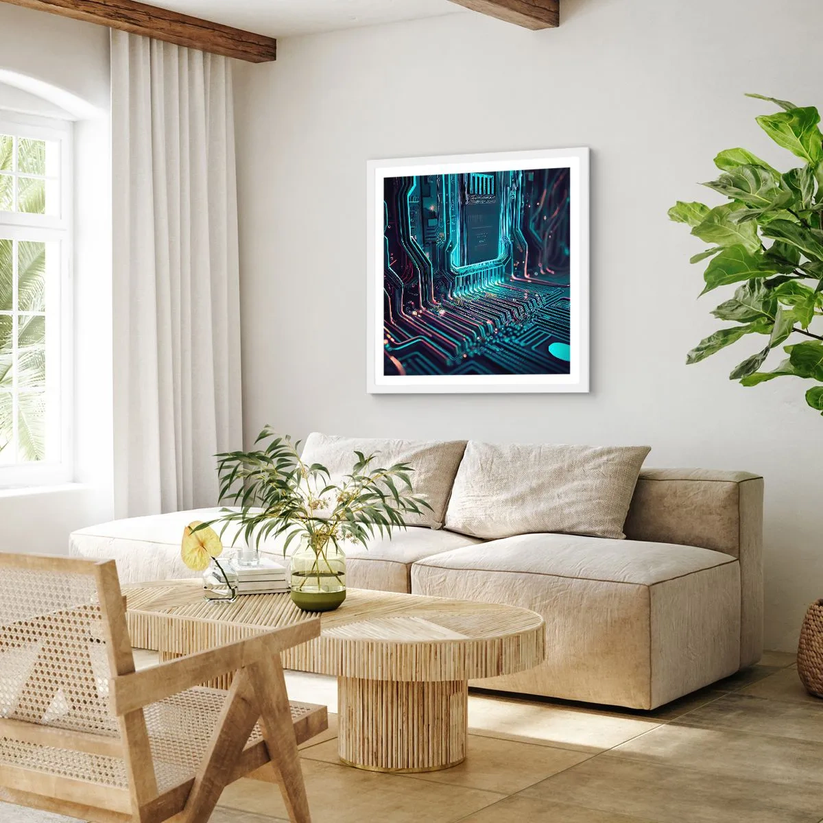 Poszter fekete keretben - Úgy gondolom... - 60x60 cm