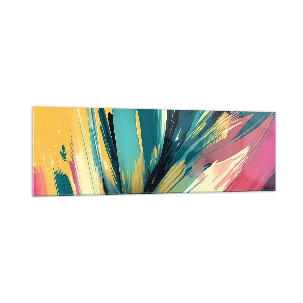 Üveg kép - Kompozíció - az öröm robbanása - 160x50 cm