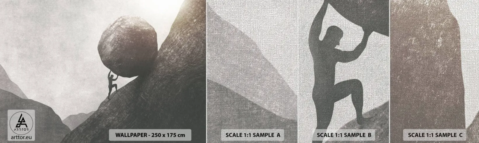 Fotótapéta Minta Premium Canvas - Hiszek minden remény ellenére  - Absztrakció, Darab, Kényszerítés - 100x30 cm