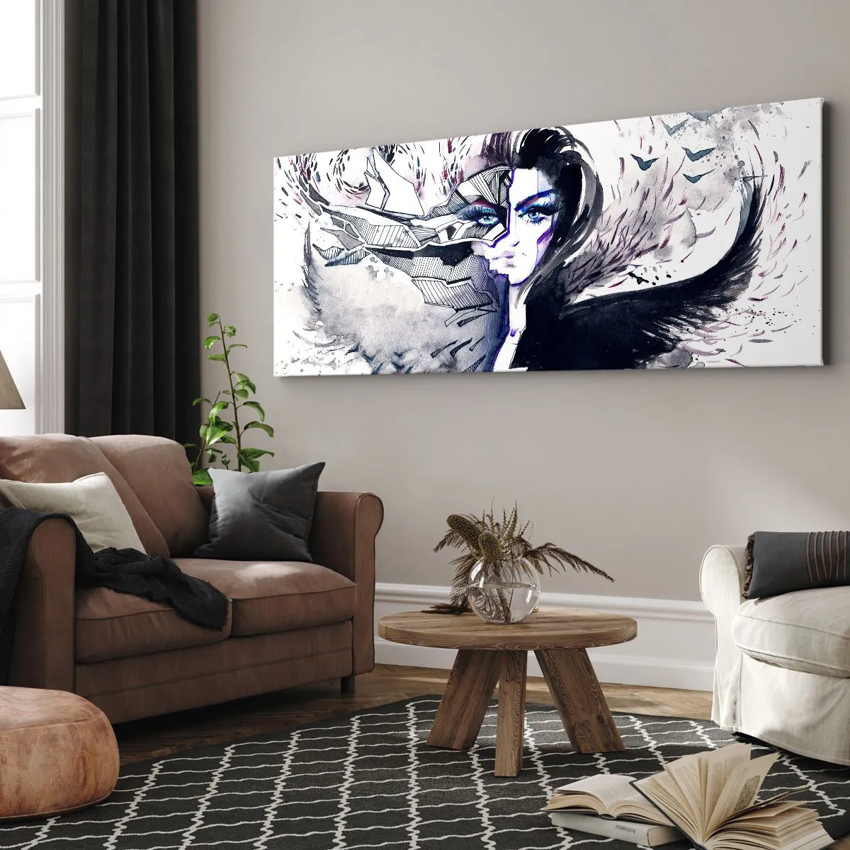 Vászonkép - Démoni és gyönyörű - 140x50 cm
