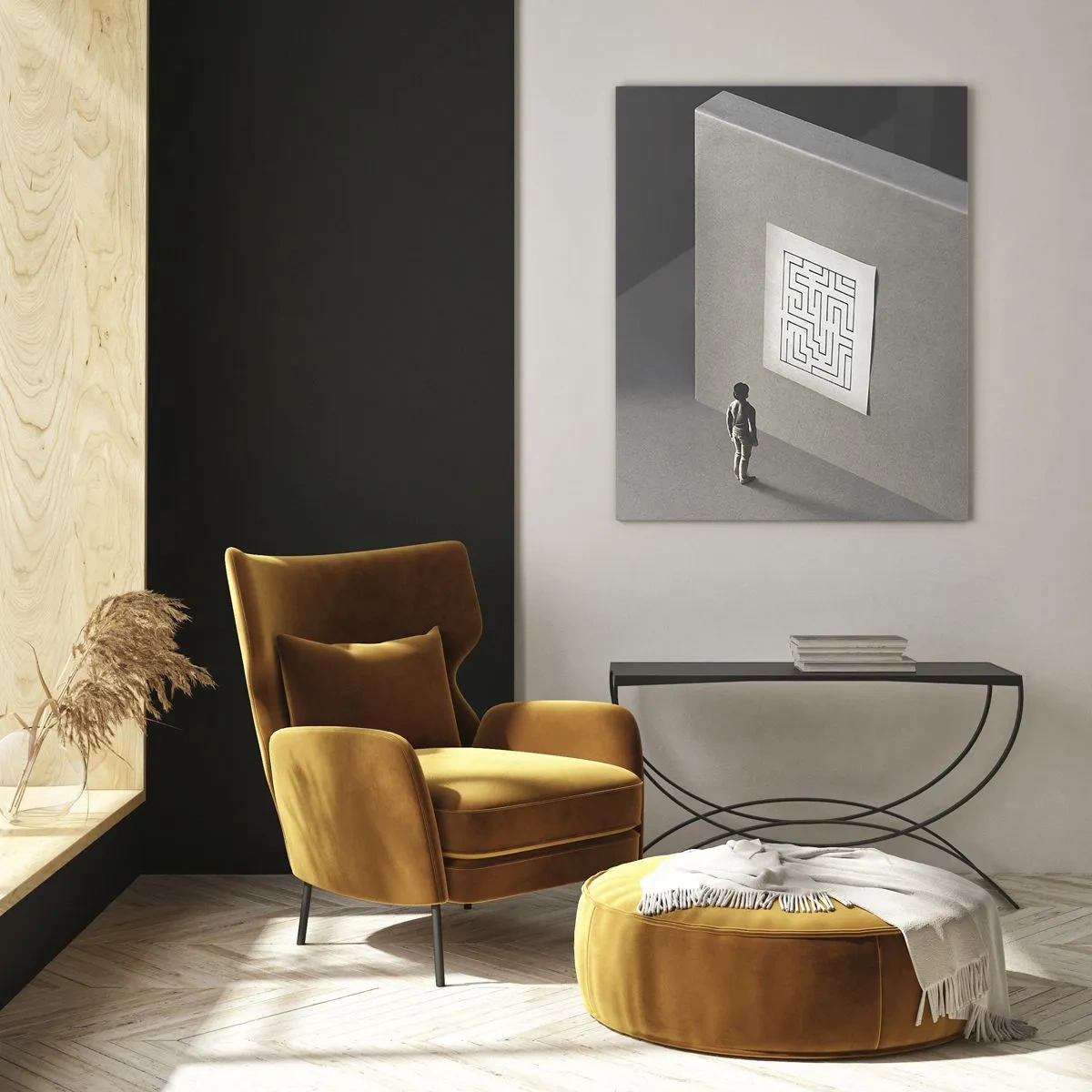 Üveg kép - De én hol vagyok? - 50x70 cm
