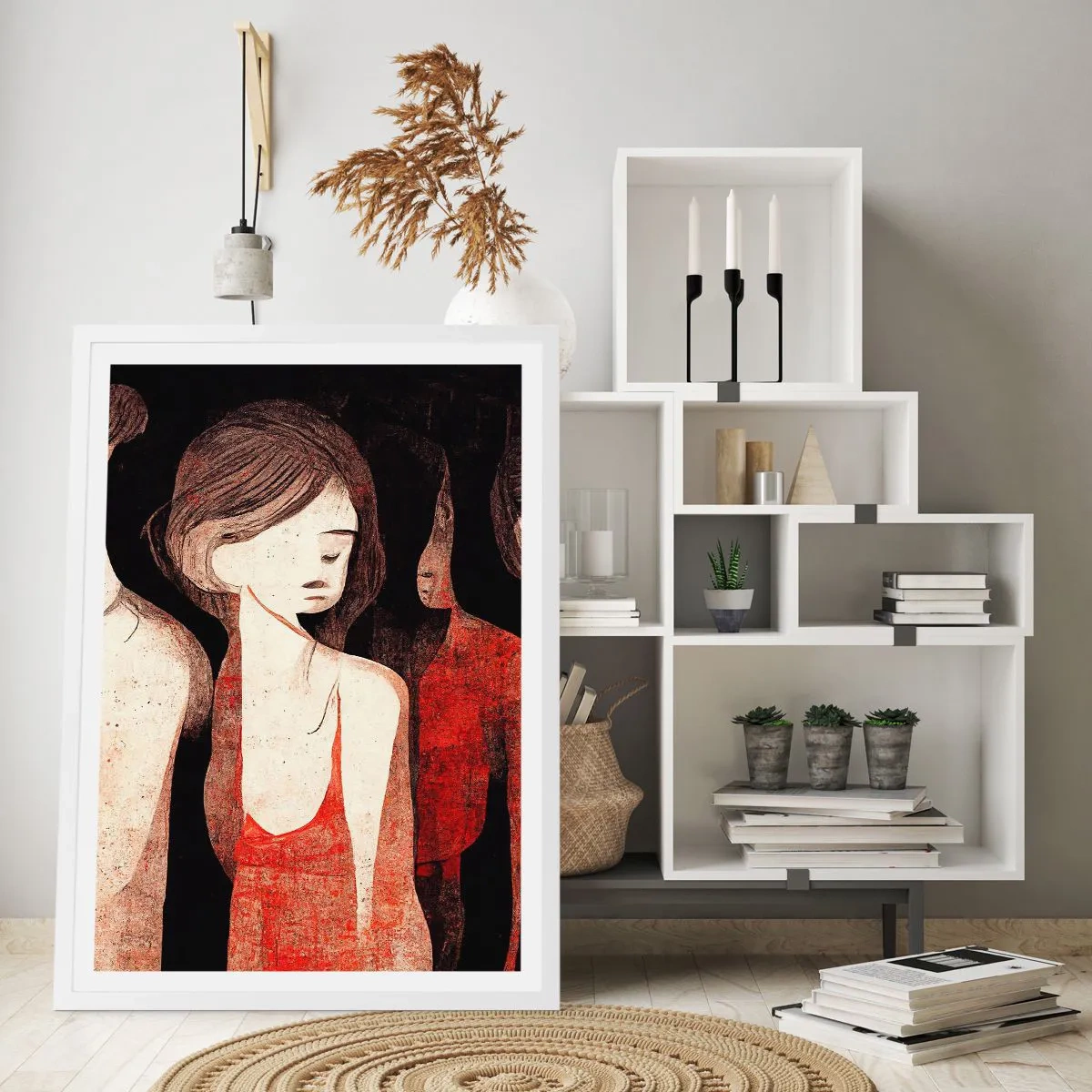 Poszter fekete keretben - A sötétség madonnái - 70x100 cm