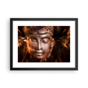 Poszter fehér keretben - Csak itt és most létezik - 40x30 cm