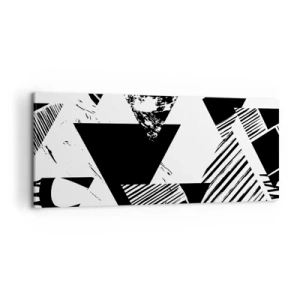 Vászonkép - Háromszögek esője - 100x40 cm