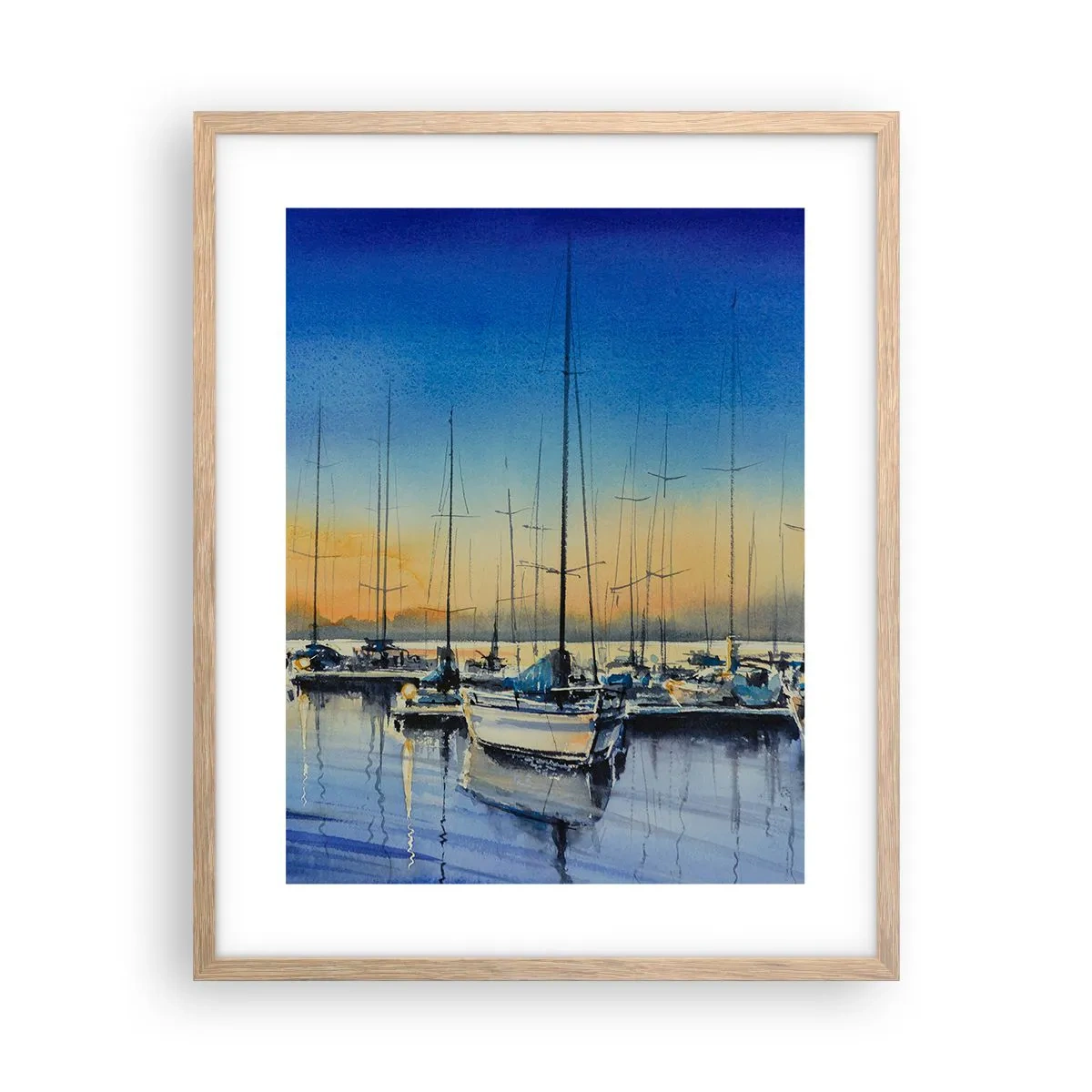 Poszter világos tölgy keretben - Egy szép nap vége - 40x50 cm