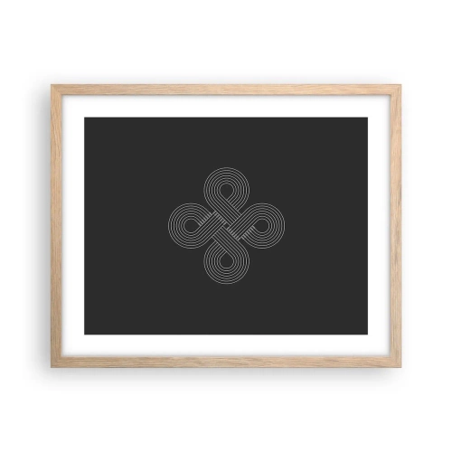 Poszter világos tölgy keretben - Kelta szellemben - 50x40 cm