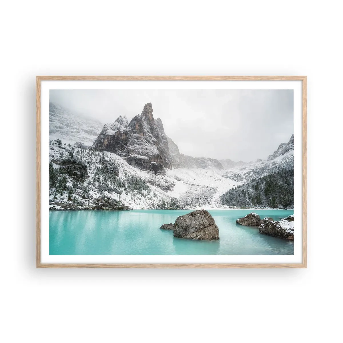 Poszter világos tölgy keretben - Őrségben - 100x70 cm