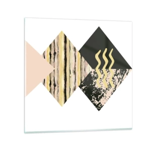 Üveg kép - Nem olyan egyszerű - 30x30 cm