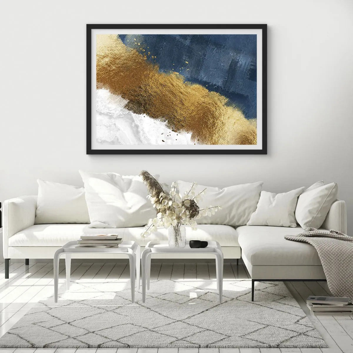 Poszter fehér keretben - A nyár árnyalatai - 100x70 cm