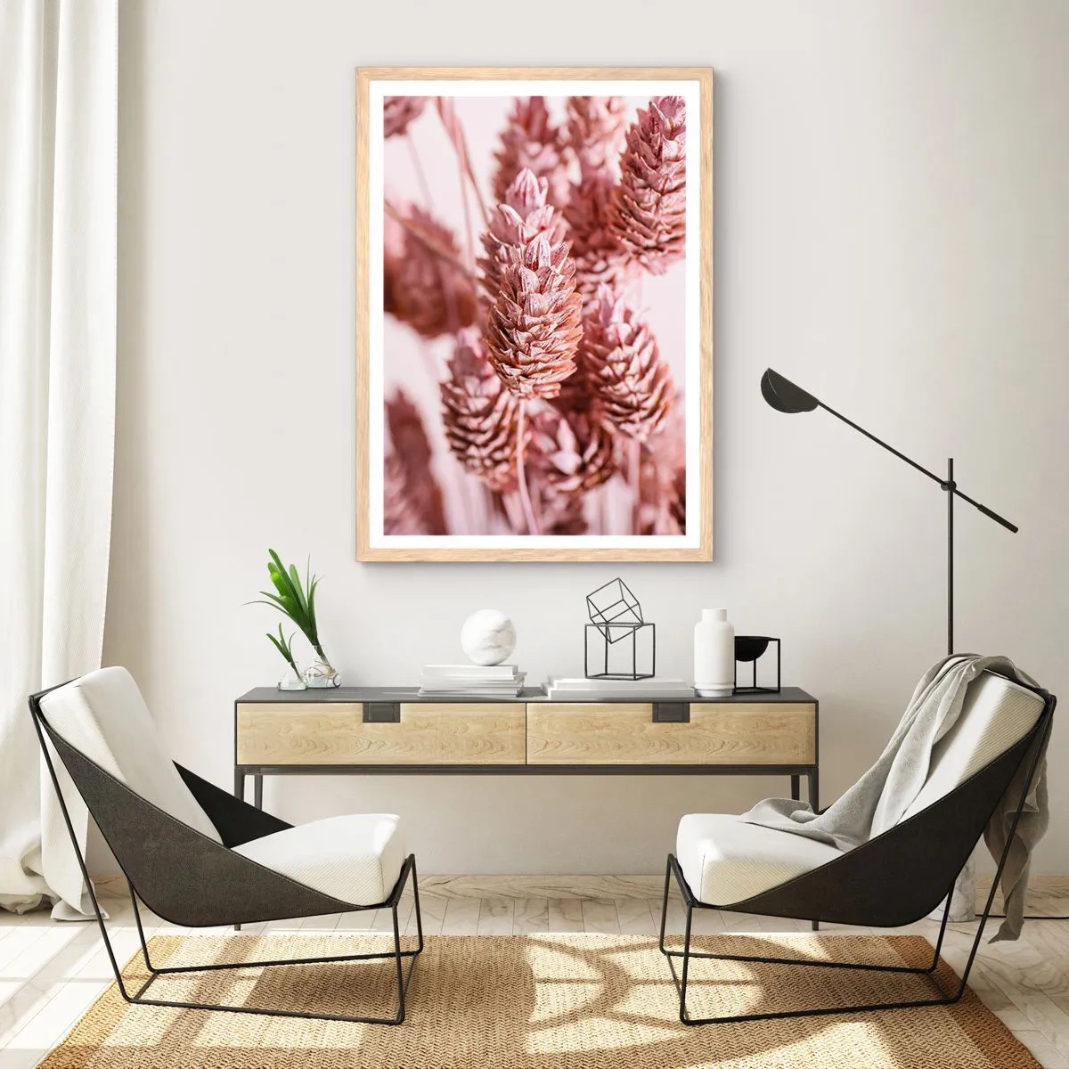 Poszter világos tölgy keretben - Látszólag feltűnő - 70x100 cm