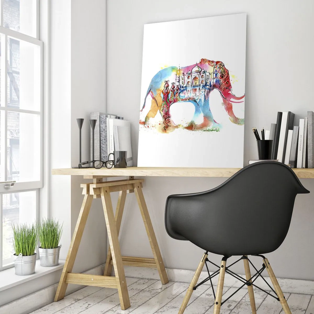 Üveg kép - India - a szerelem aurája - 70x100 cm