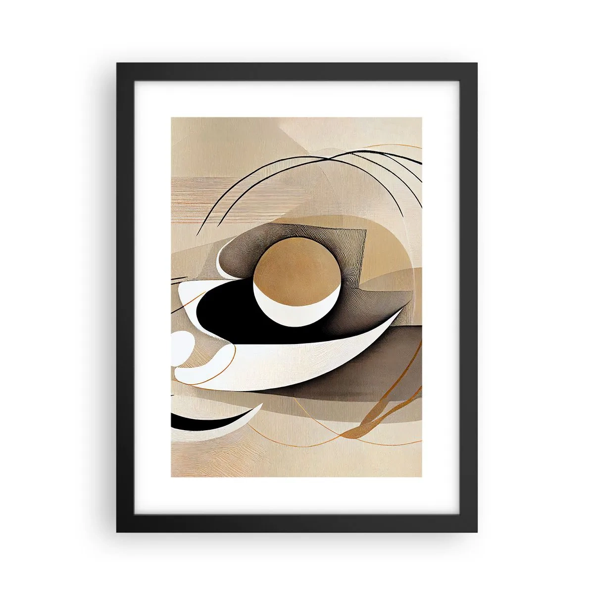 Poszter fehér keretben - Kompozíció: a dolgok lényege - 30x40 cm