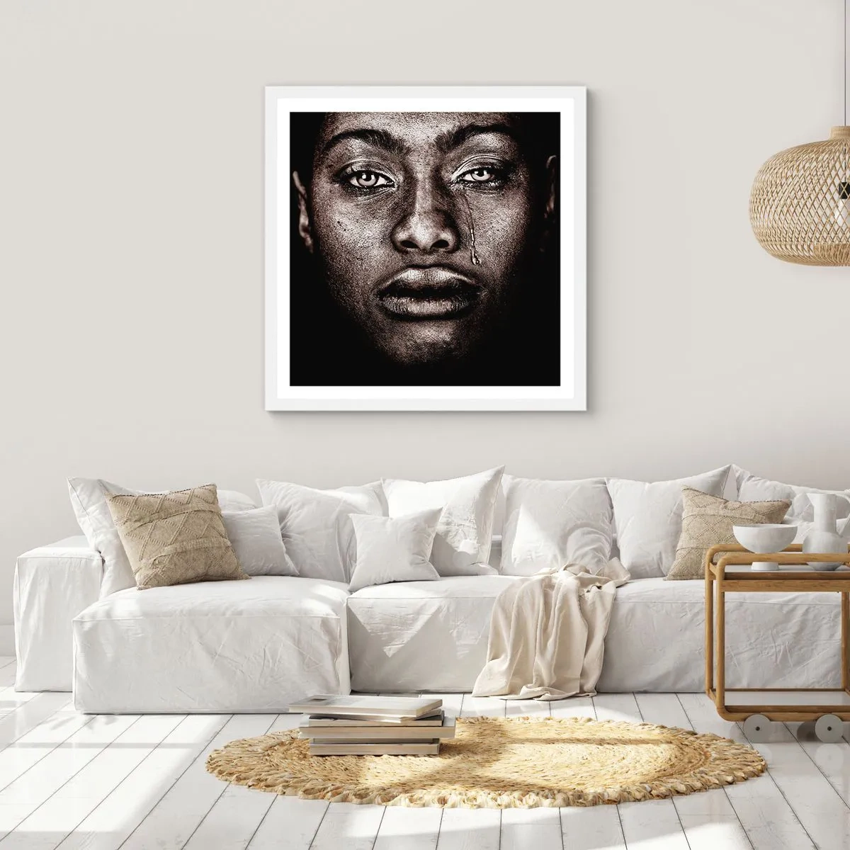 Poszter fekete keretben - Egy könnycsepp - 50x50 cm