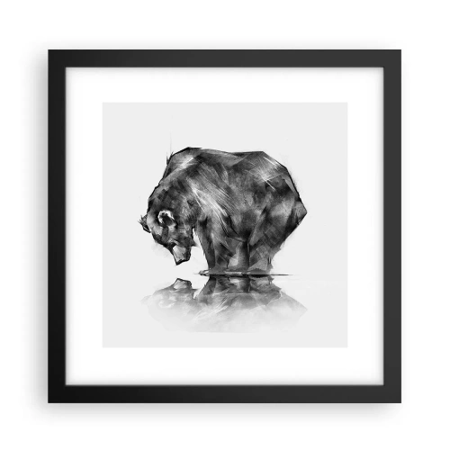 Poszter fehér keretben - Jó látni rokont - 30x30 cm