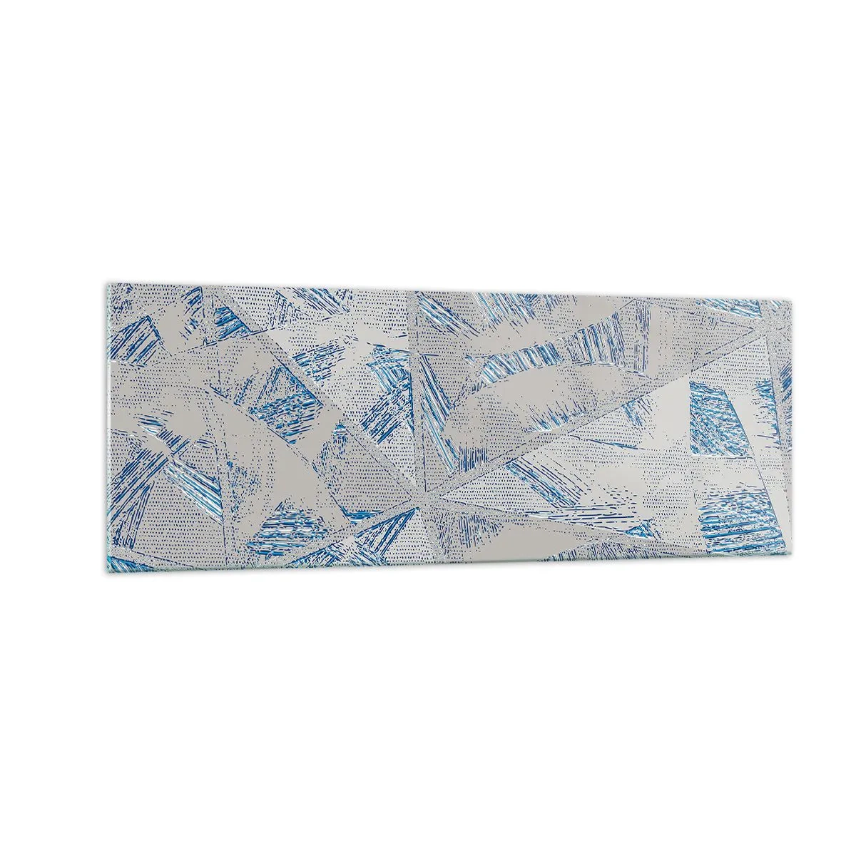 Üveg kép - A szürkéskék labirintusban - 140x50 cm