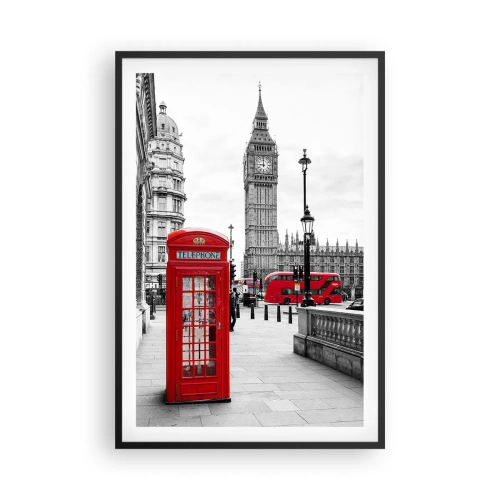 Poszter fehér keretben - London, kétségtelenül - 61x91 cm