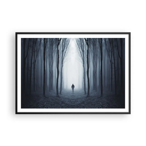 Poszter fehér keretben - És minden egyszerű és világos - 100x70 cm