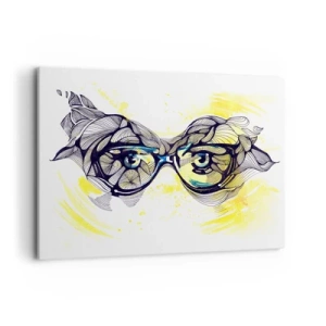 Vászonkép - Kék szemüvegen keresztül - 100x70 cm