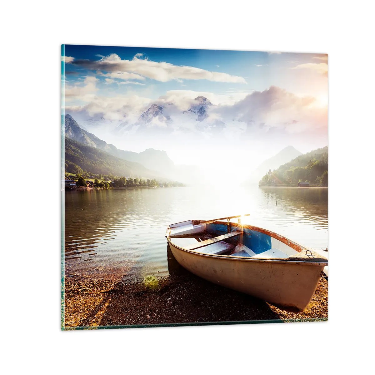 Üveg kép - Nagy és tiszta víz felett - 40x40 cm