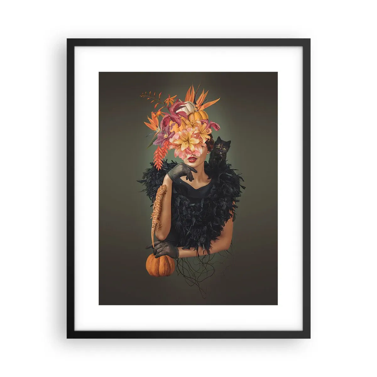 Poszter fehér keretben - Egy boszorkány mágiája - 40x50 cm