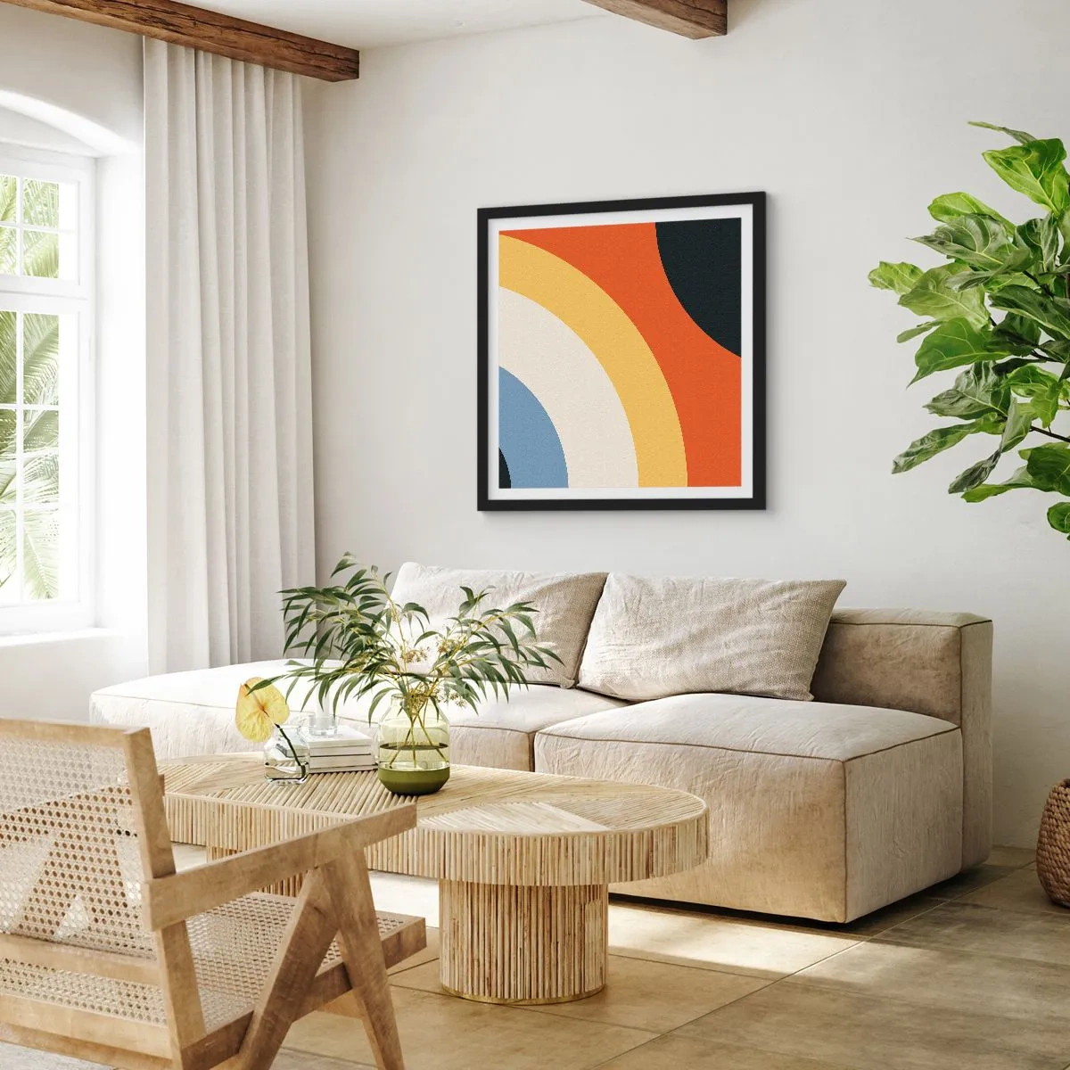 Poszter fehér keretben - Magam felé - 60x60 cm