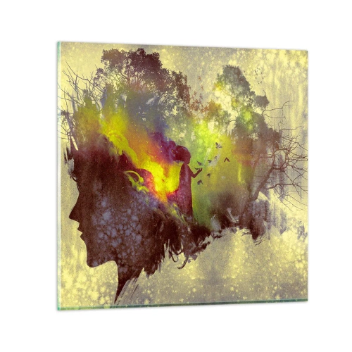 Üveg kép - Anyatermészet - 70x70 cm