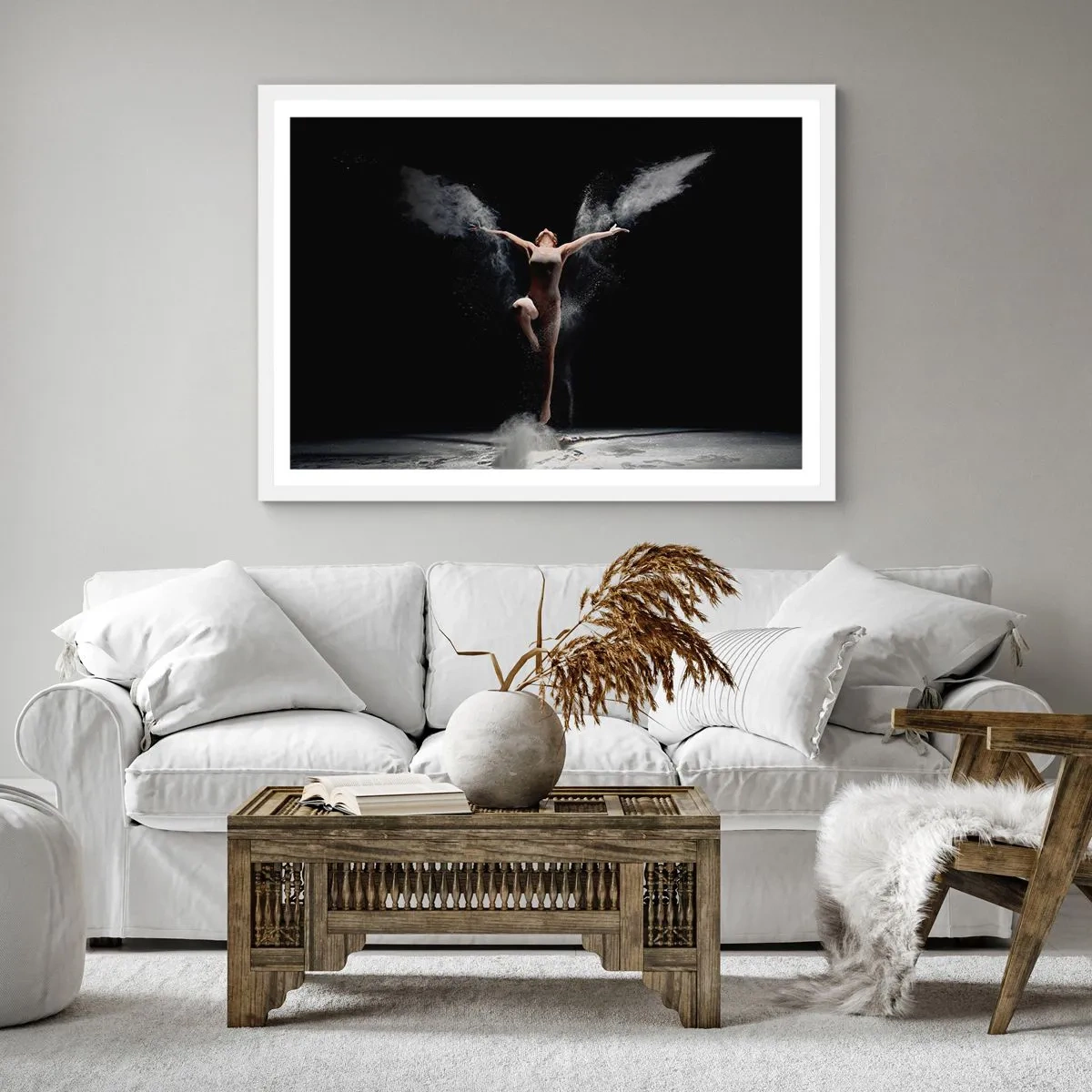 Poszter fekete keretben - Elfek léteznek - 50x50 cm