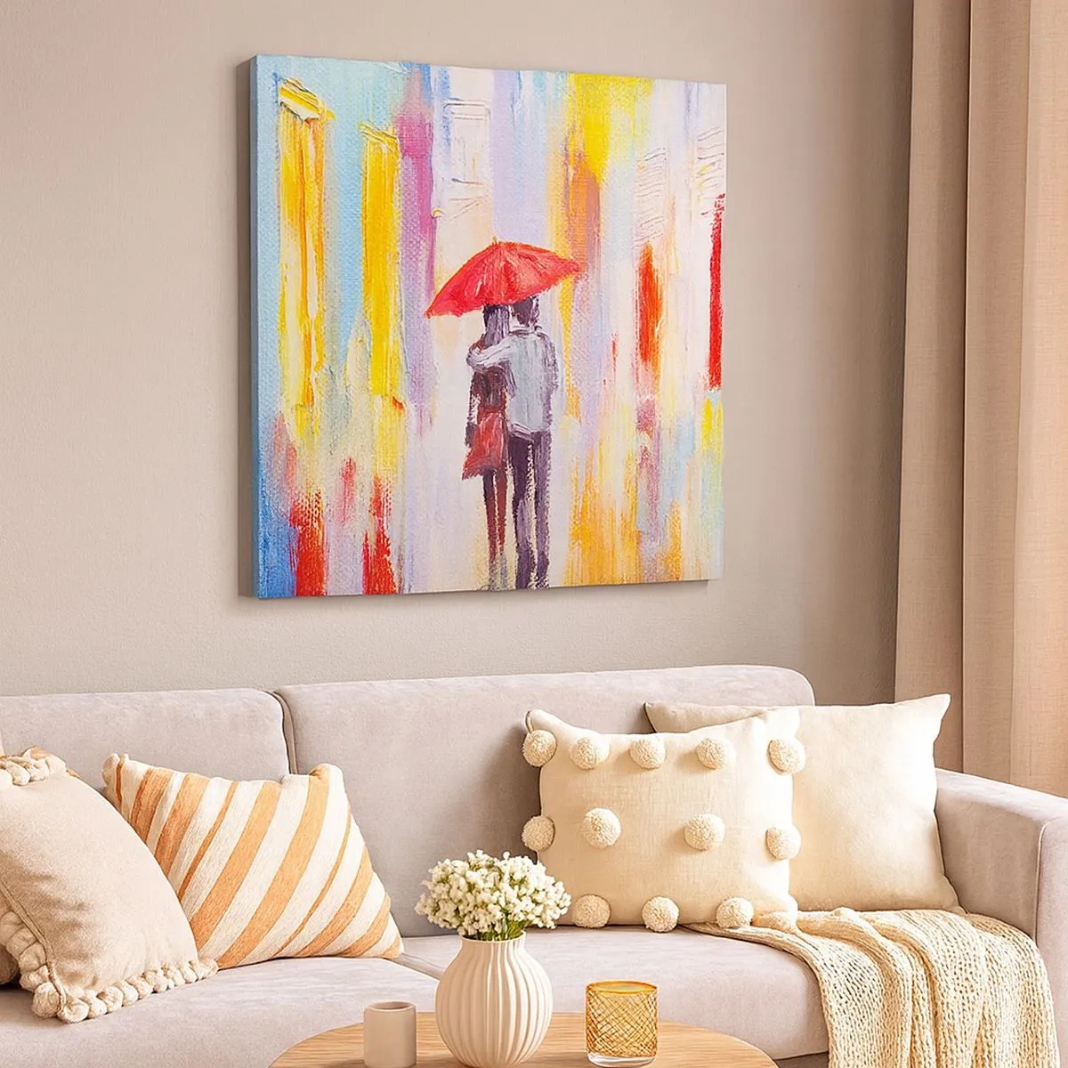 Vászonkép - Hadd essen az eső - 30x30 cm