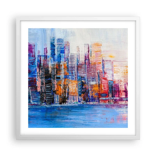 Poszter fekete keretben - Egy vidám metropolisz - 50x50 cm