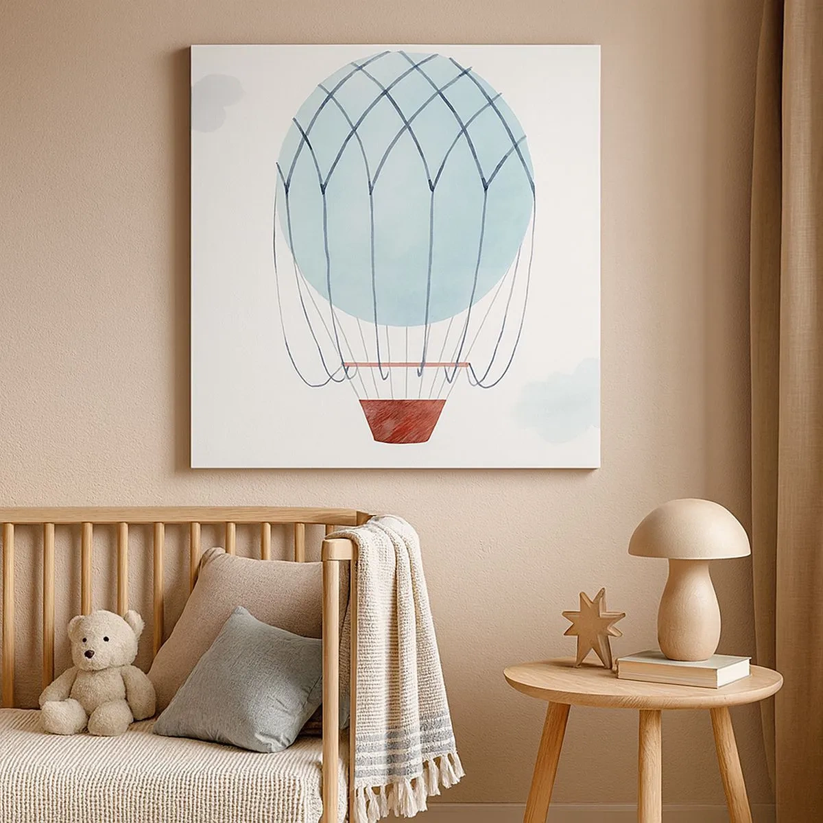 Vászonkép - Minden a felhőkben - 30x30 cm