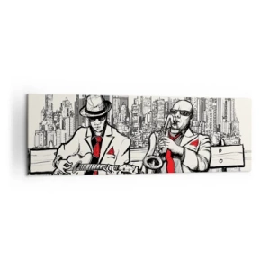 Vászonkép - New York-i improvizáció - 160x50 cm