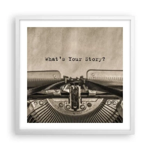 Poszter fekete keretben - Meséld el - 50x50 cm