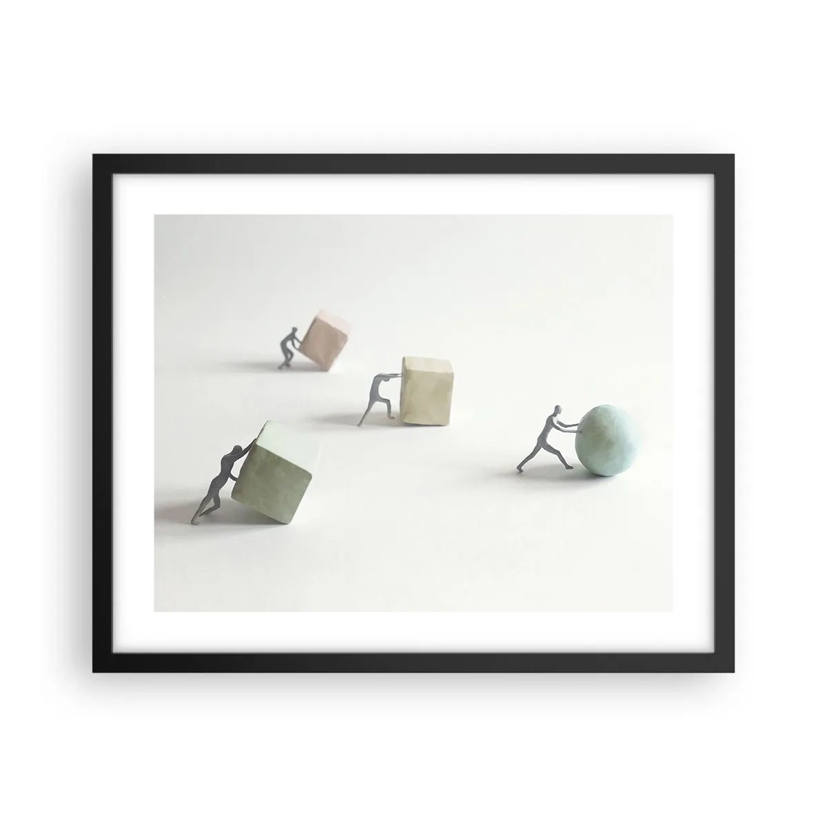 Poszter fehér keretben - Maga az élet - 50x40 cm