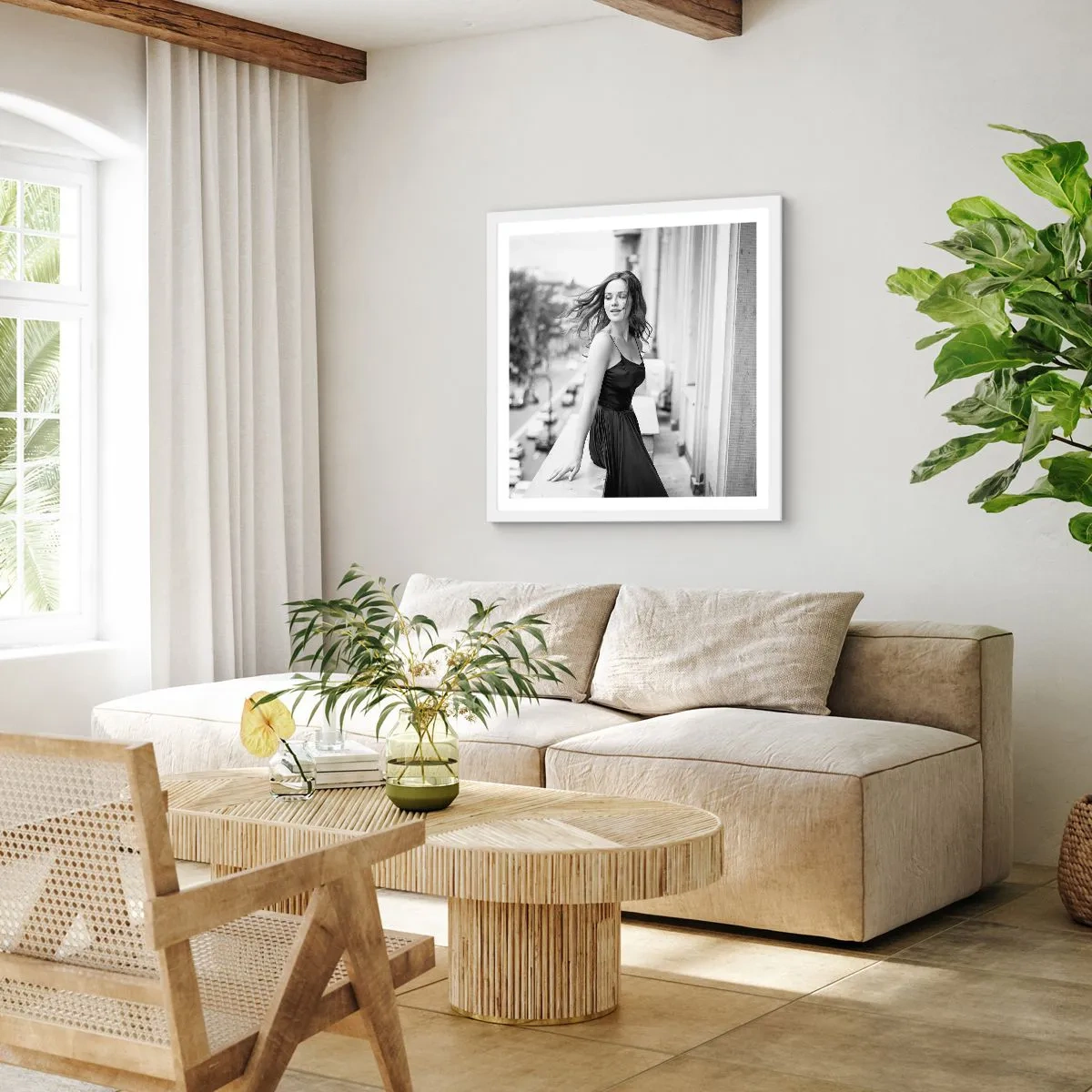 Poszter fekete keretben - Biztosan párizsi - 60x60 cm