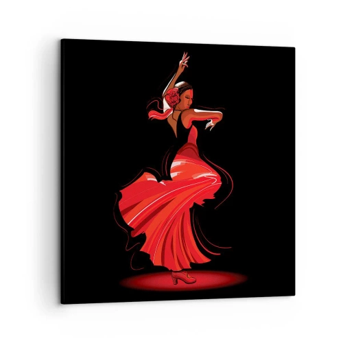 Vászonkép - A flamenco tüzes szelleme - 50x50 cm