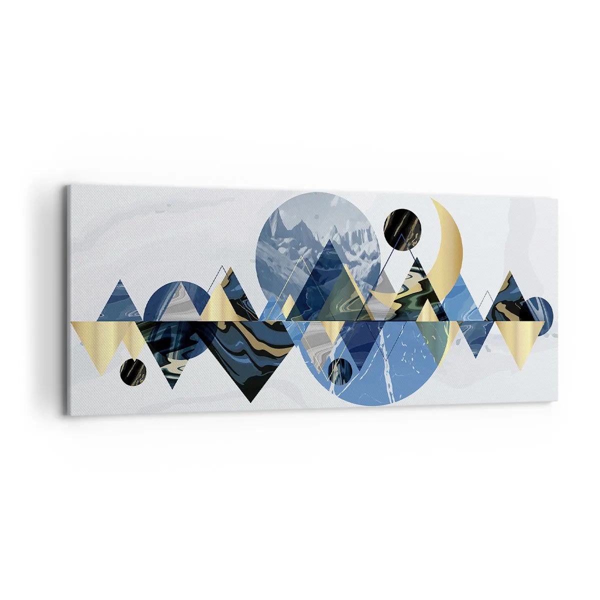 Vászonkép - Geometriai táj - 120x50 cm