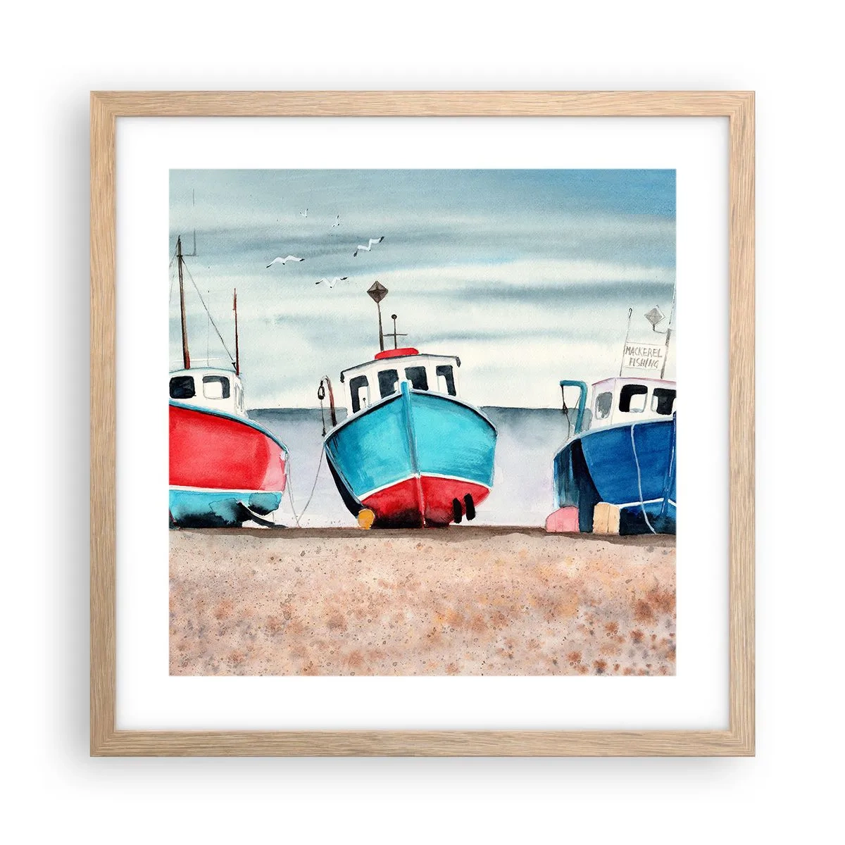 Poszter világos tölgy keretben - Fogásra készen - 40x40 cm