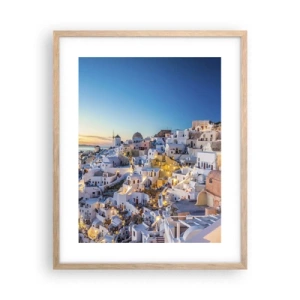 Poszter világos tölgy keretben - A görögség lényege - 40x50 cm