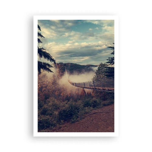 Poszter - Az őszi erdő felett - 70x100 cm