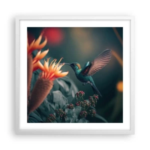 Poszter fekete keretben - Egy igazán színes élet - 50x50 cm