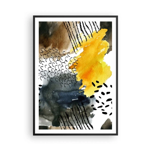 Poszter fehér keretben - Az elemek találkozása - 70x100 cm