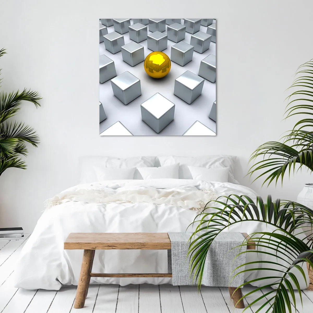 Vászonkép - Miért én? Geometriai összetétel - 30x30 cm