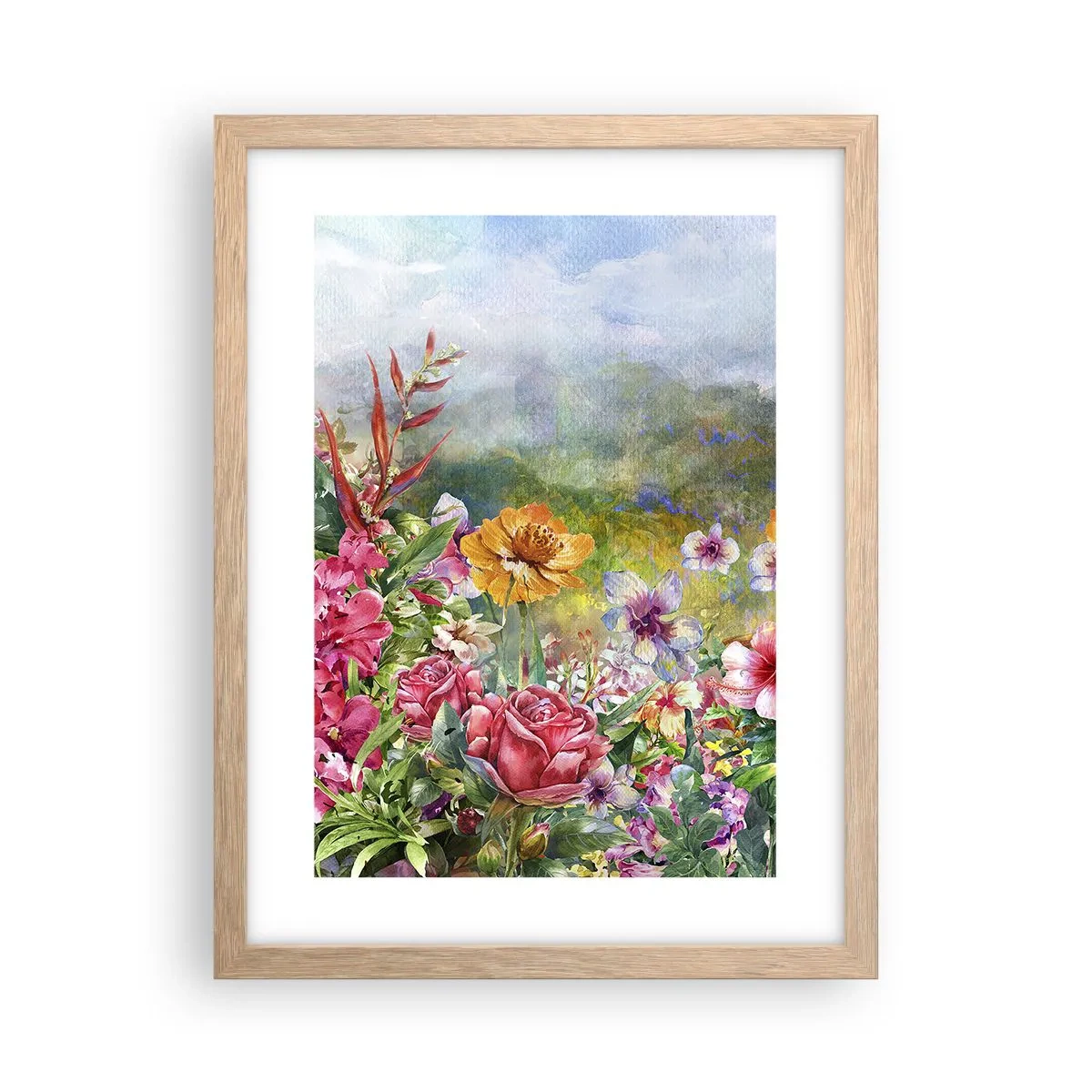 Poszter világos tölgy keretben - A kert, amelyik megőrült - 30x40 cm