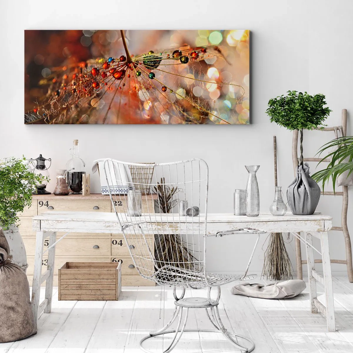 Vászonkép - Pókszálra fűzve - 120x50 cm