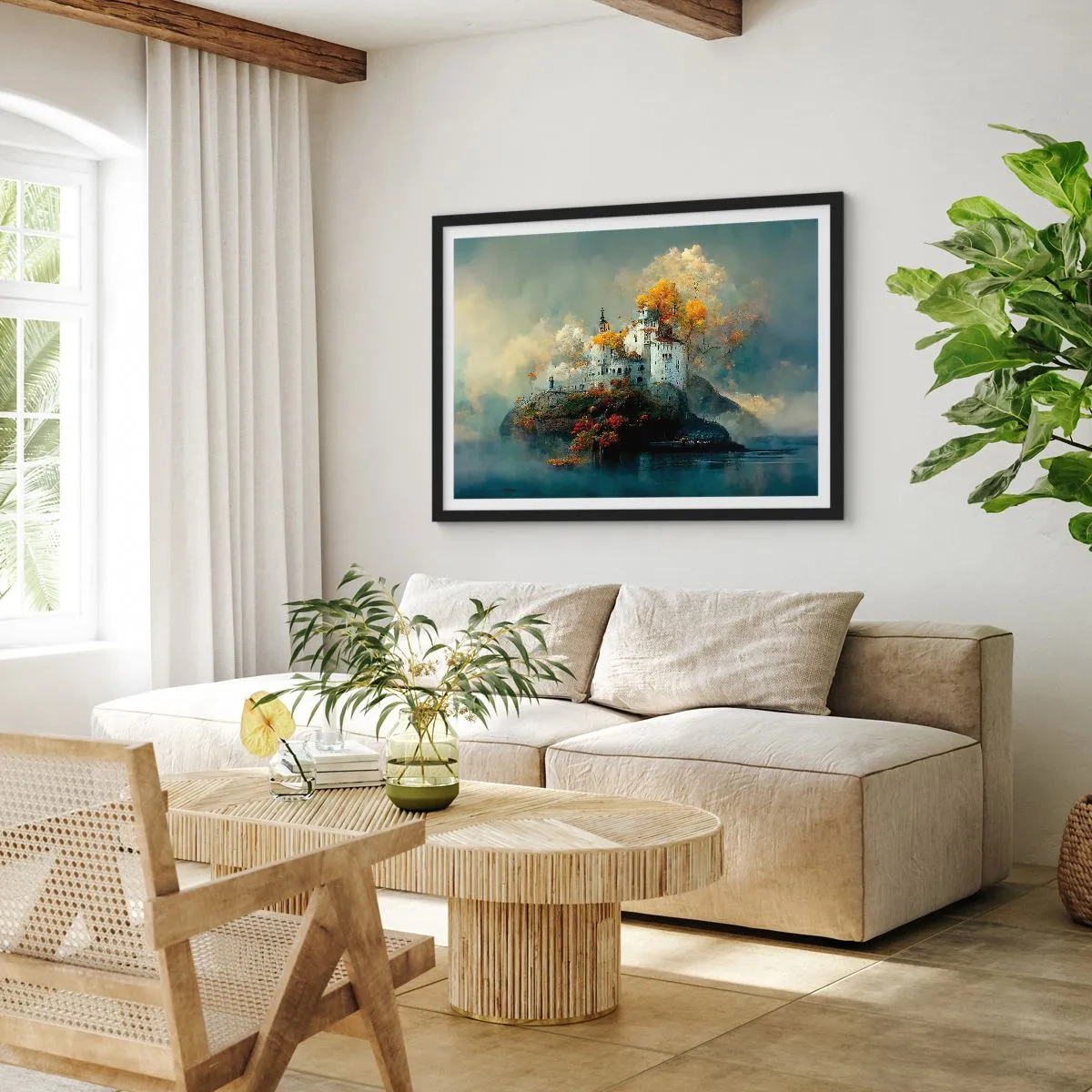 Poszter fehér keretben - Egy romantikus történet kezdete - 100x70 cm