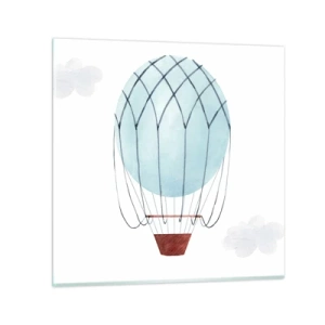 Üveg kép - Minden a felhőkben - 40x40 cm